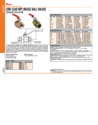 Thumbnail of document Brochure - DBVL/SWBV NPT Brass Ball Valves